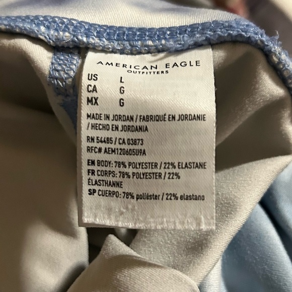 Women's Tie Dye Blue and White American Eagle Leggings Size Large - Picture 10 of 10